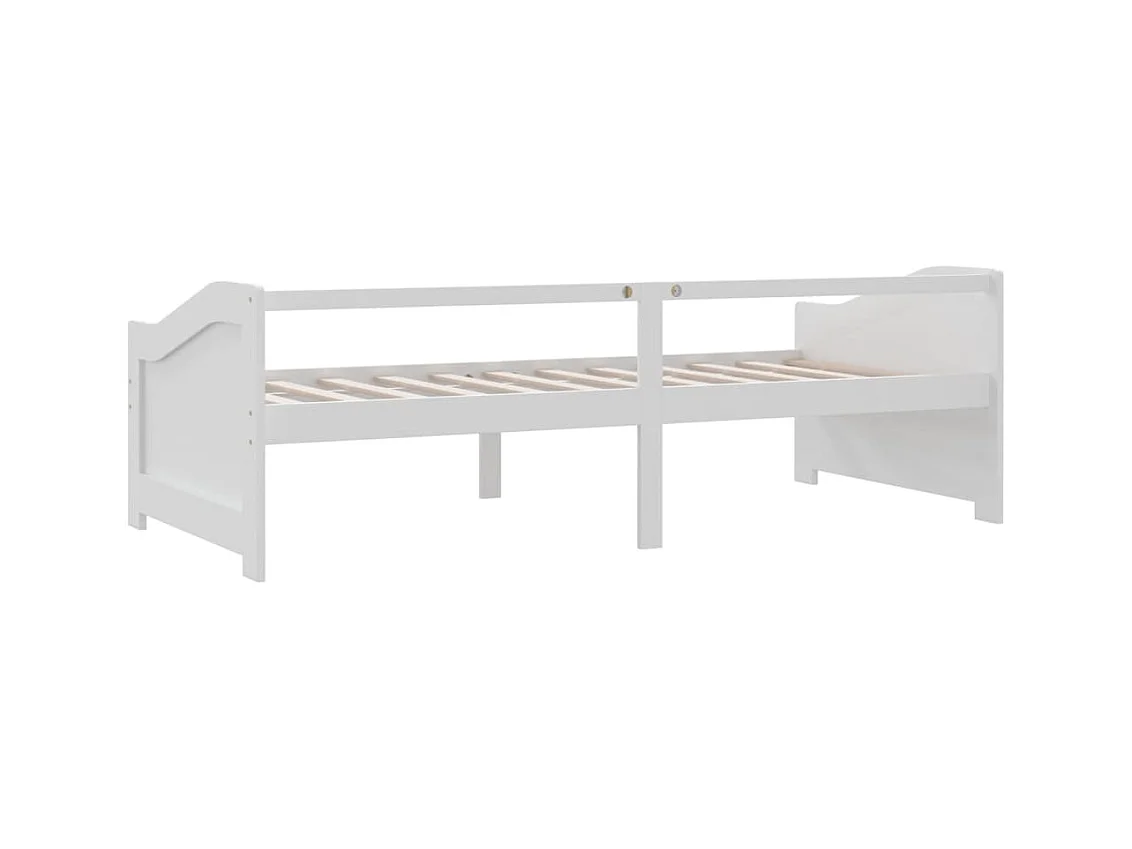 Bedbank 3-zits massief grenenhout 90x200 cm wit NL80614