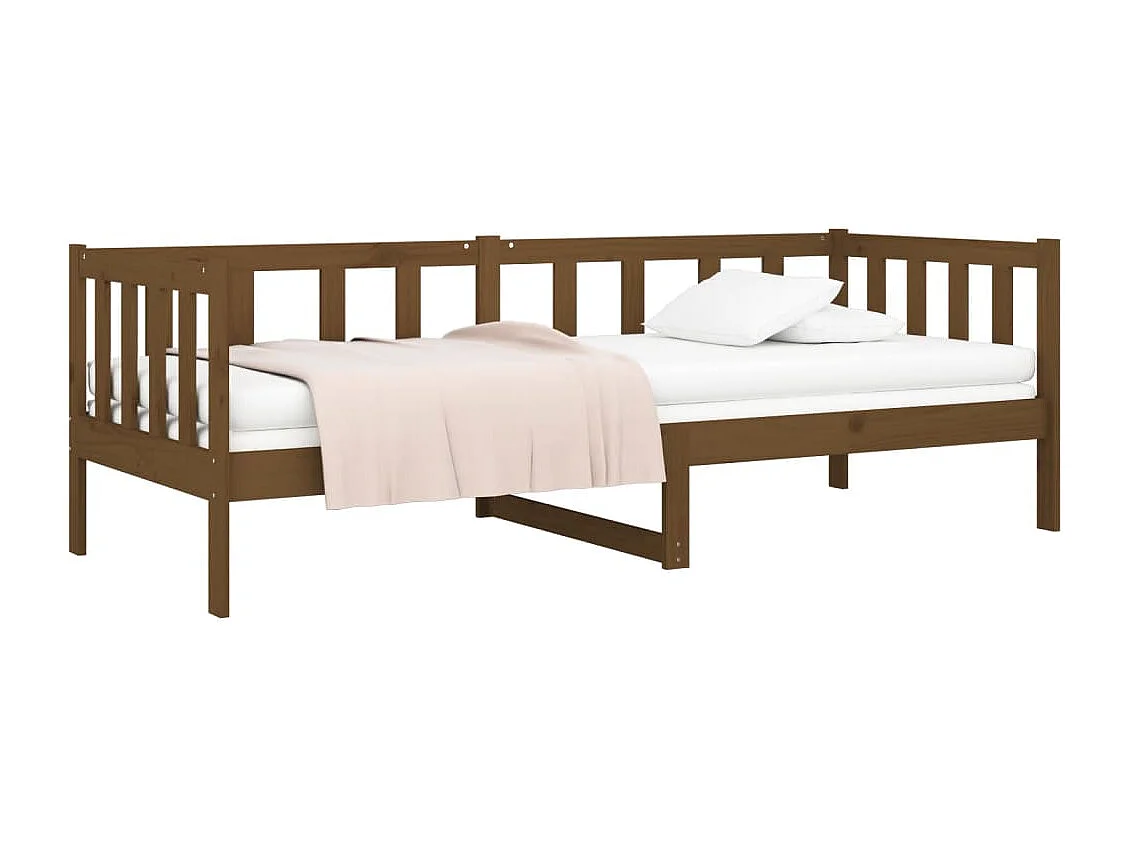 Tagesbett,Sofabett Honigbraun 80x200 cm Massivholz Kiefer -gkd21010