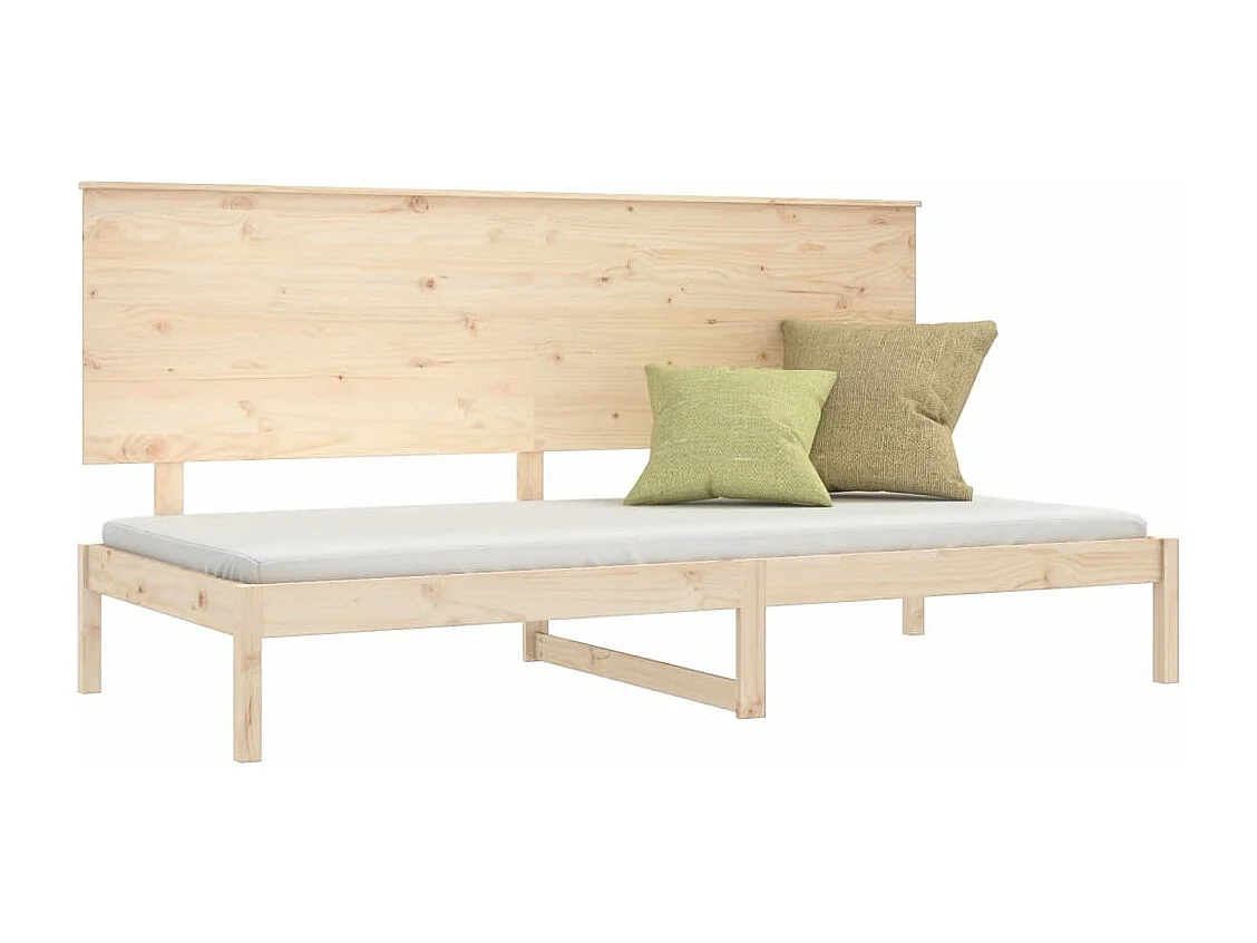 Lit-90x200 cm de jour Bois de pin massif HOQW79686