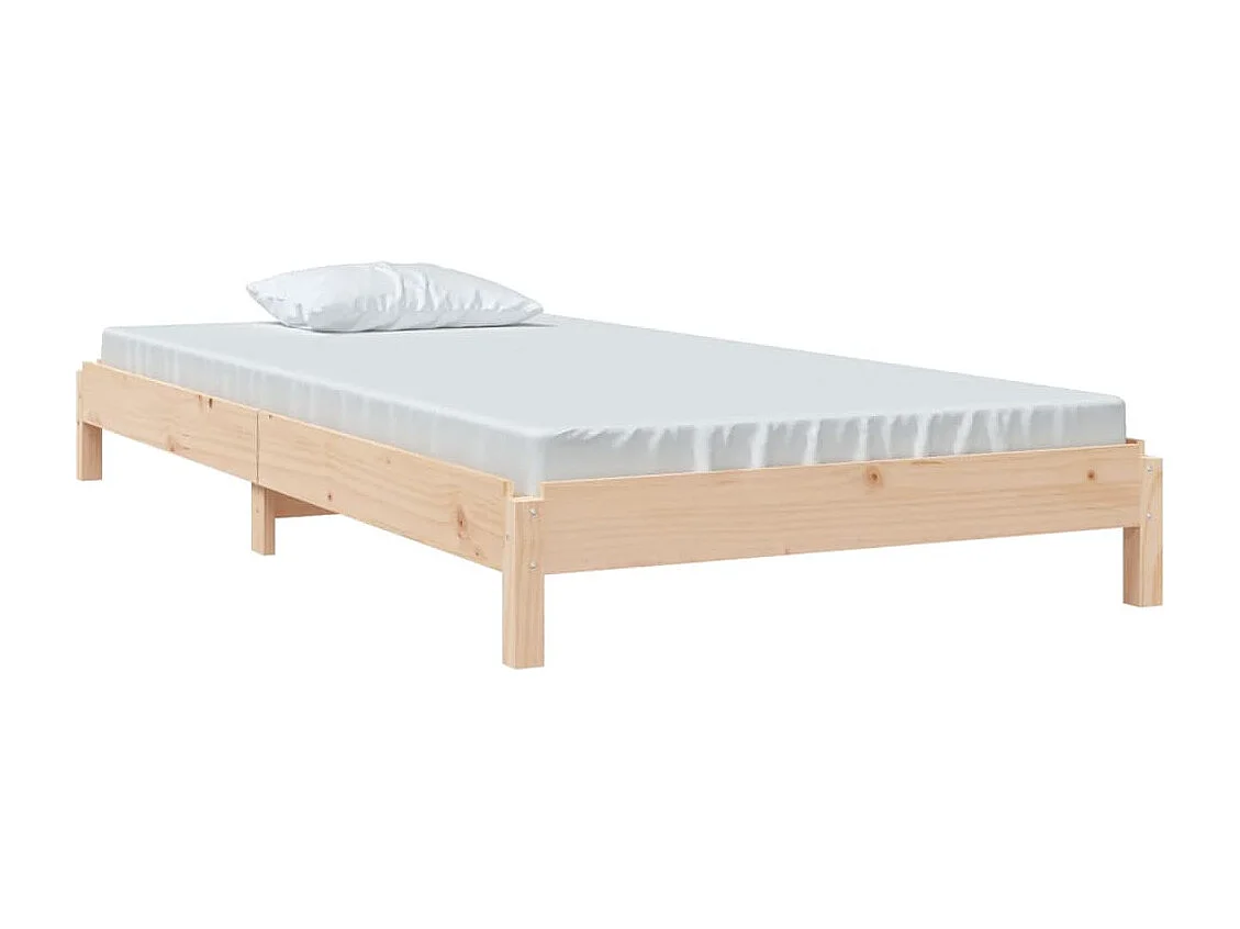 Lit-90x190 cm empilable Bois de pin massif HOQW96969