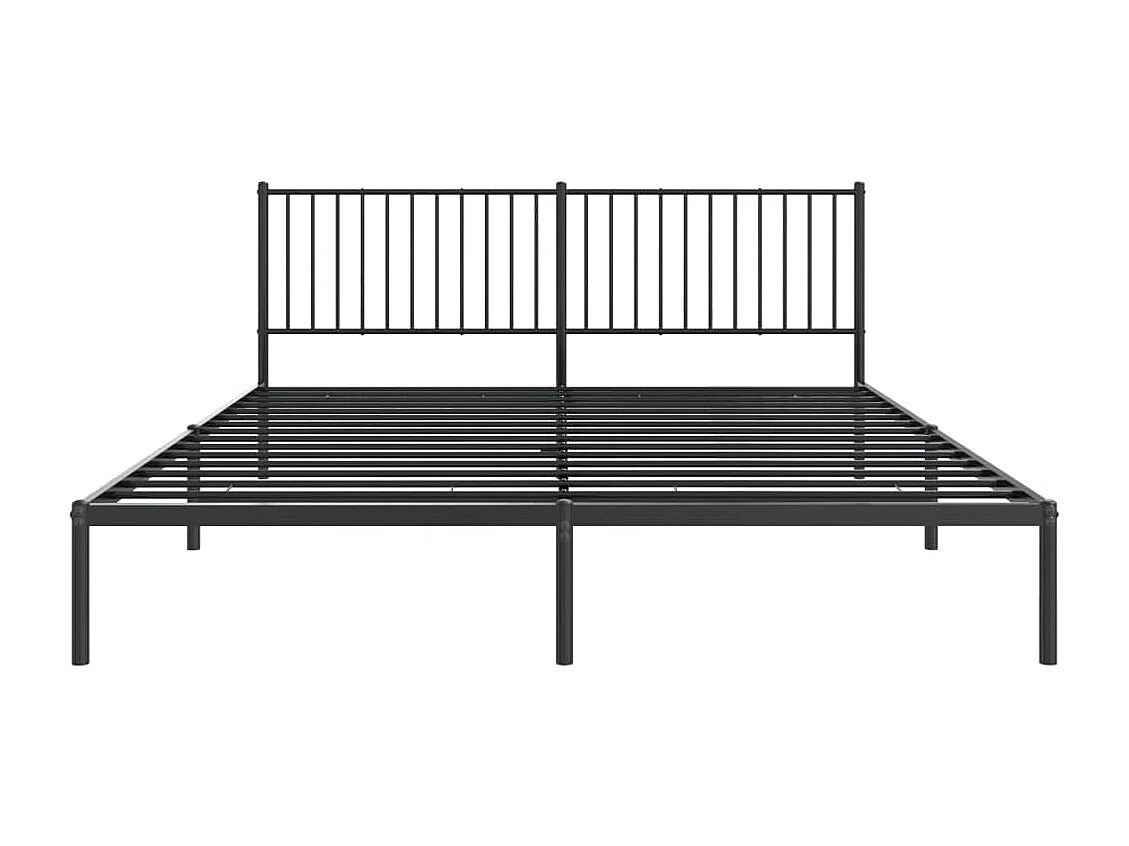 Cama -180x210 cm con cabecero metal negro YOE95292