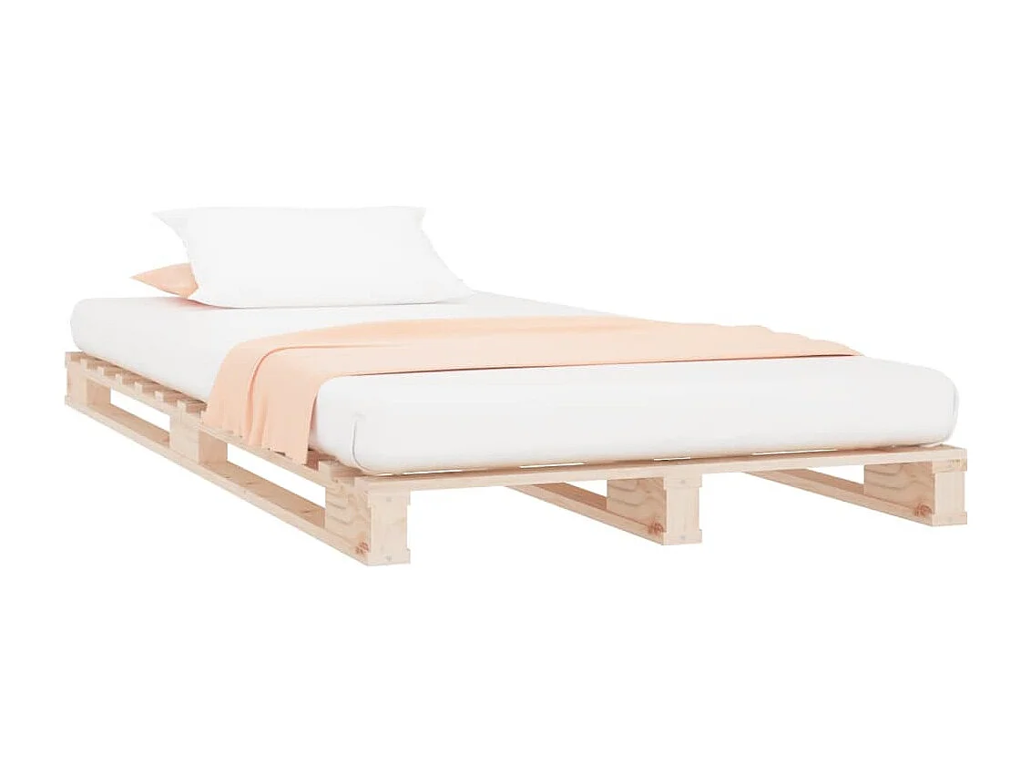 Lit-75x190 cm de palette bois pin massif petit simple HOQW44803