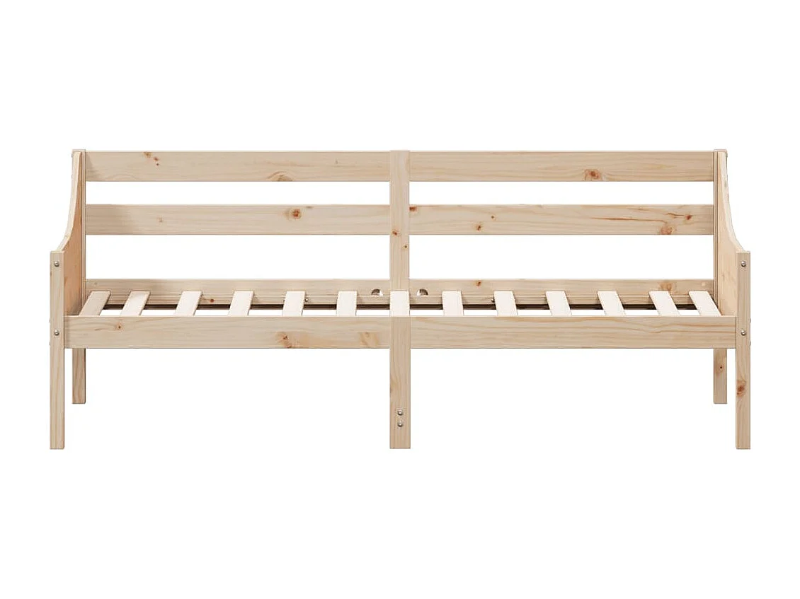 Cama de solteiro 90x190 cm madeira de pinho maciça PT156400