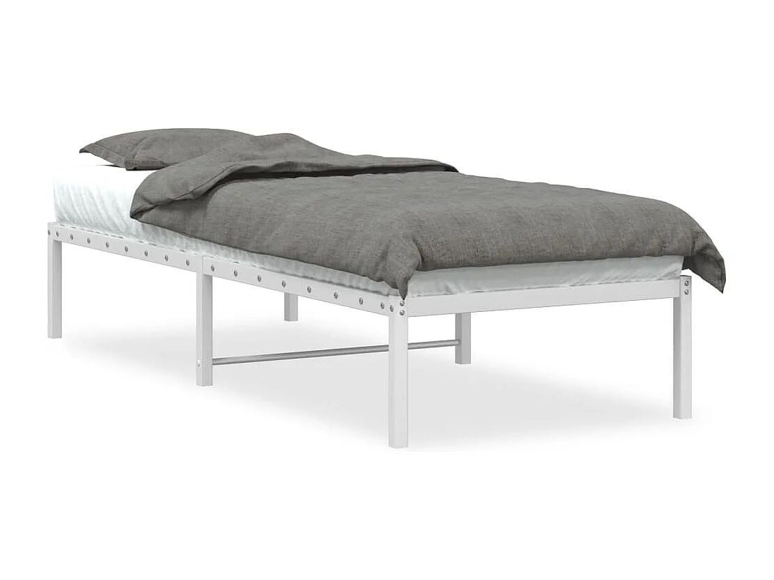Bedframe metaal wit 75 x 190 cm NL73625