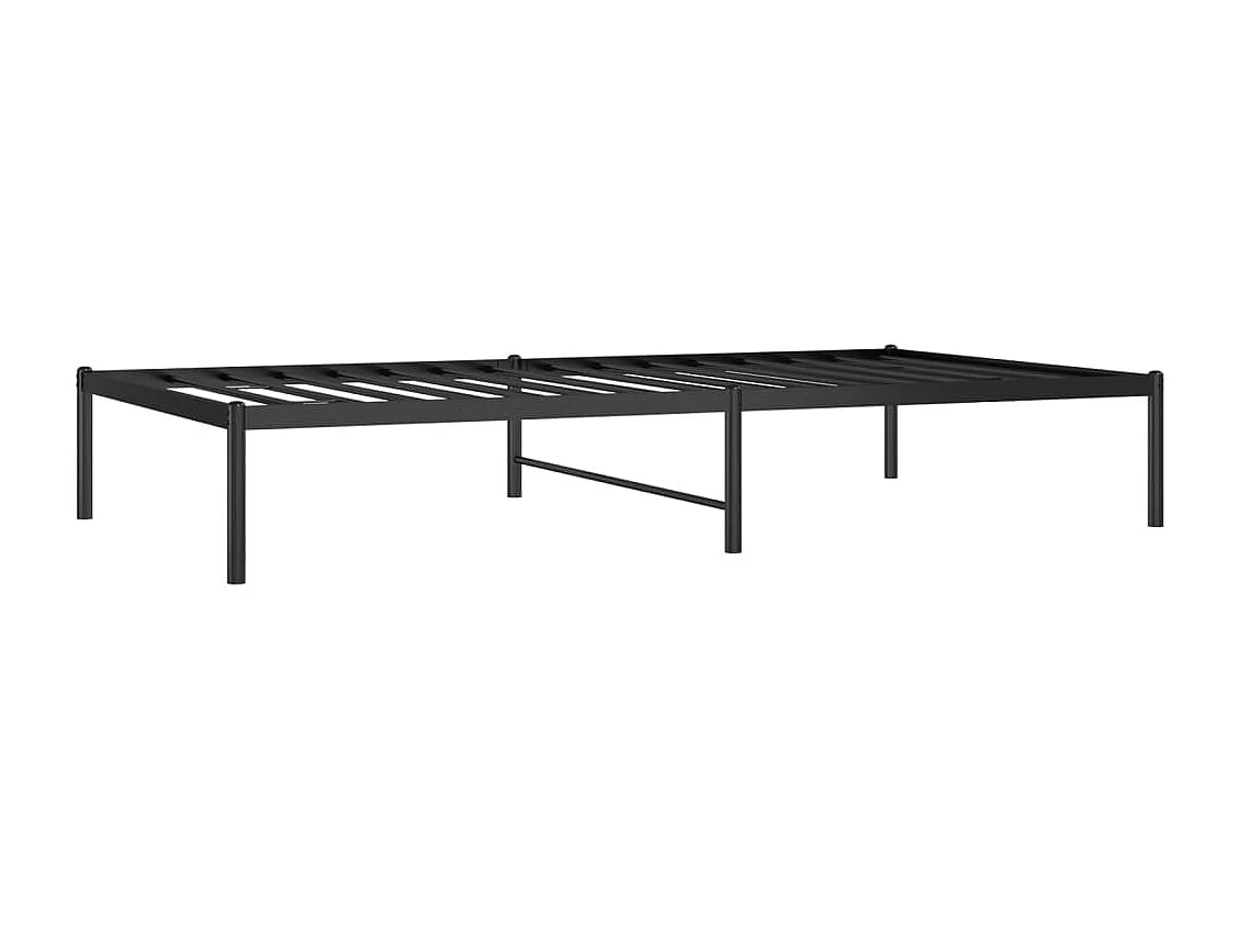 Lit-100x190 cm métal noir HOQW38503