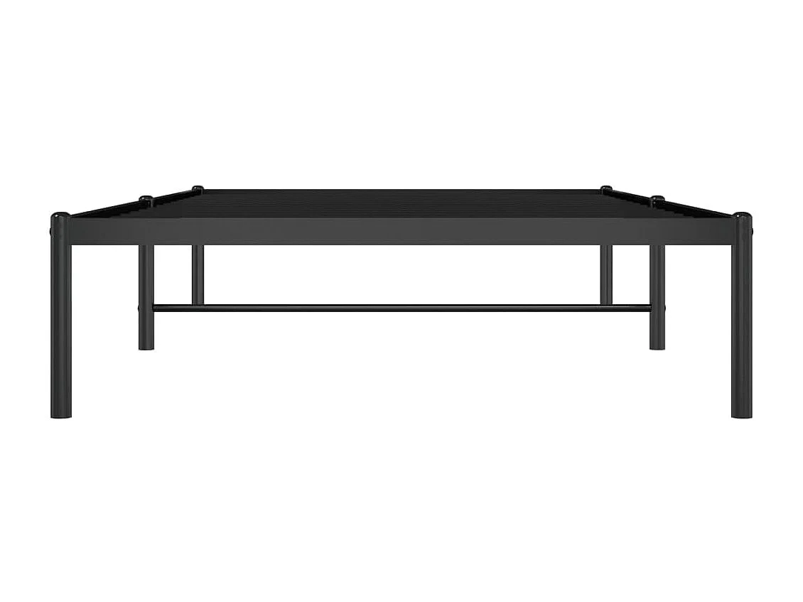 Lit-100x190 cm métal noir HOQW38503