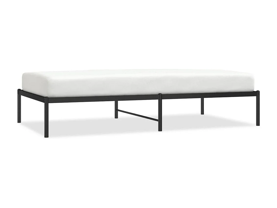 Cama -100x190 cm metal negro YOE63231
