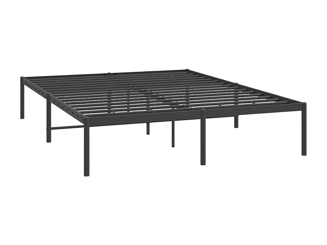 Cama -150x200 cm de metal negro YOE19018
