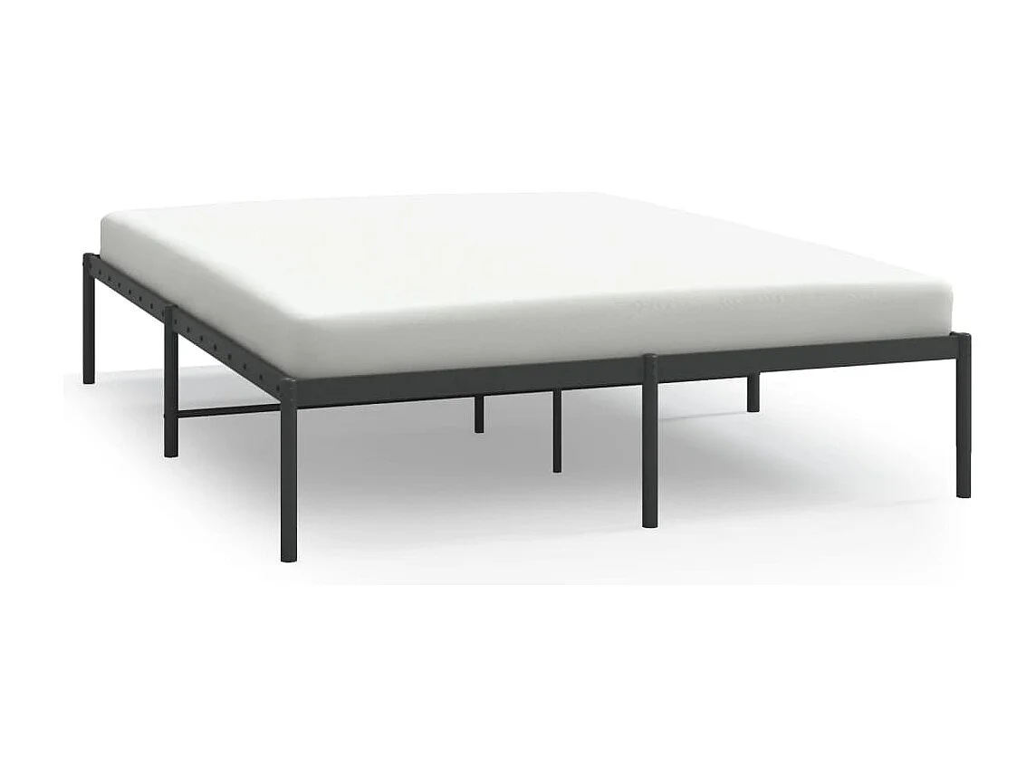 Cama metal 150x200 cm preto PT720138