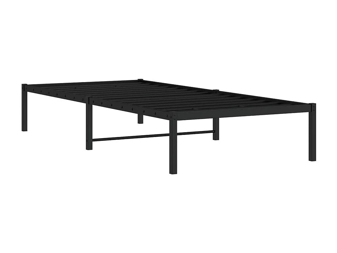 Cama metal 90x190 cm preto PT157065