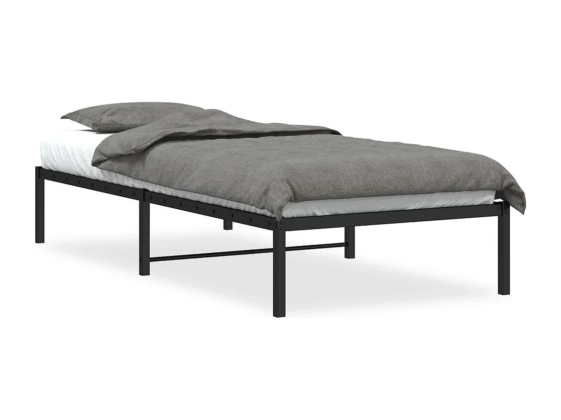 Lit-90x190 cm métal noir HOQW70768