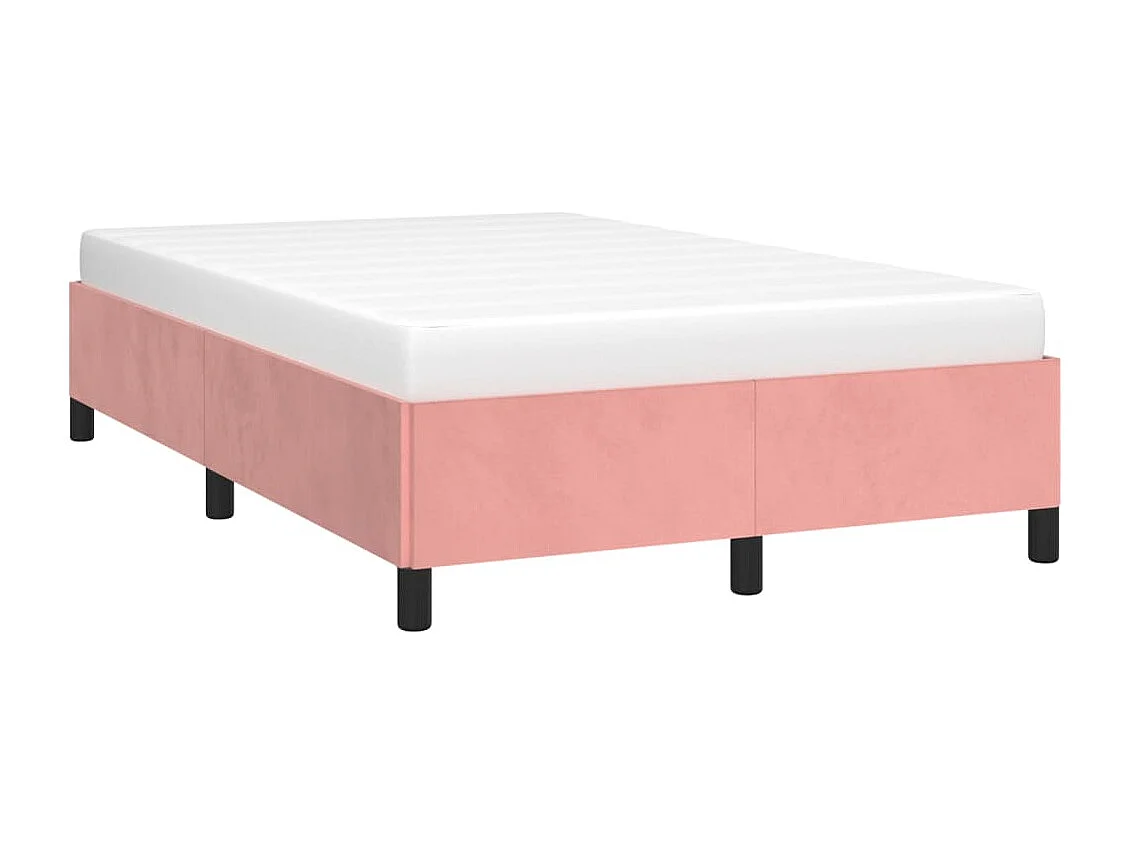 Bedframe fluweel roze 120x200 cm NL12186