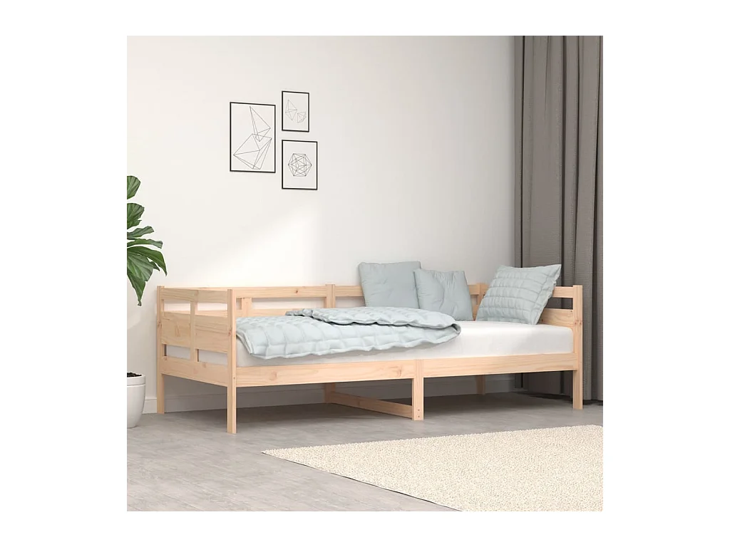 Tagesbett,Sofabett Massivholz Kiefer 90x200 cm -gkd98464