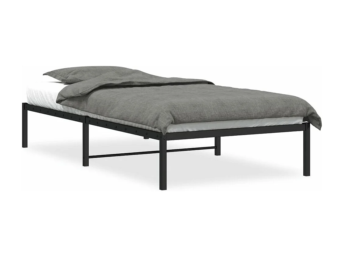 Lit-107x203 cm métal noir HOQW21000