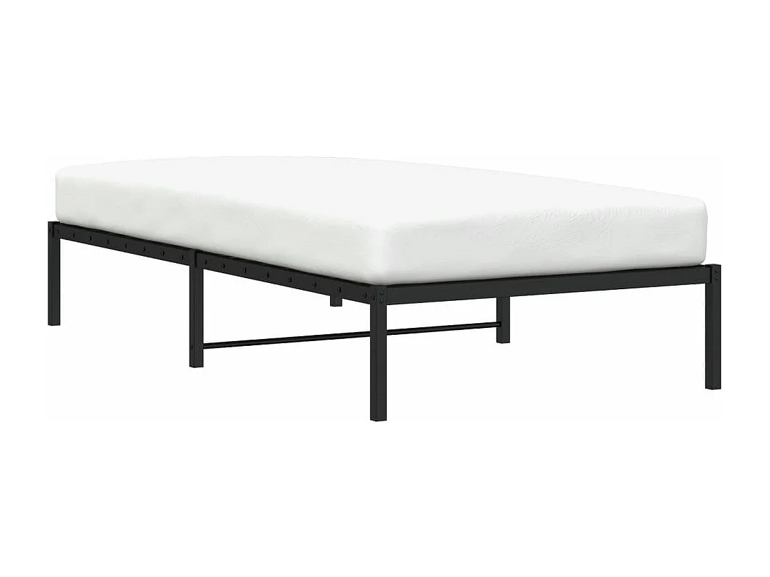 Lit-107x203 cm métal noir HOQW21000