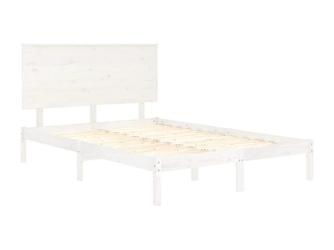 Cama -120x200 cm madera maciza de pino blanca YOE50168