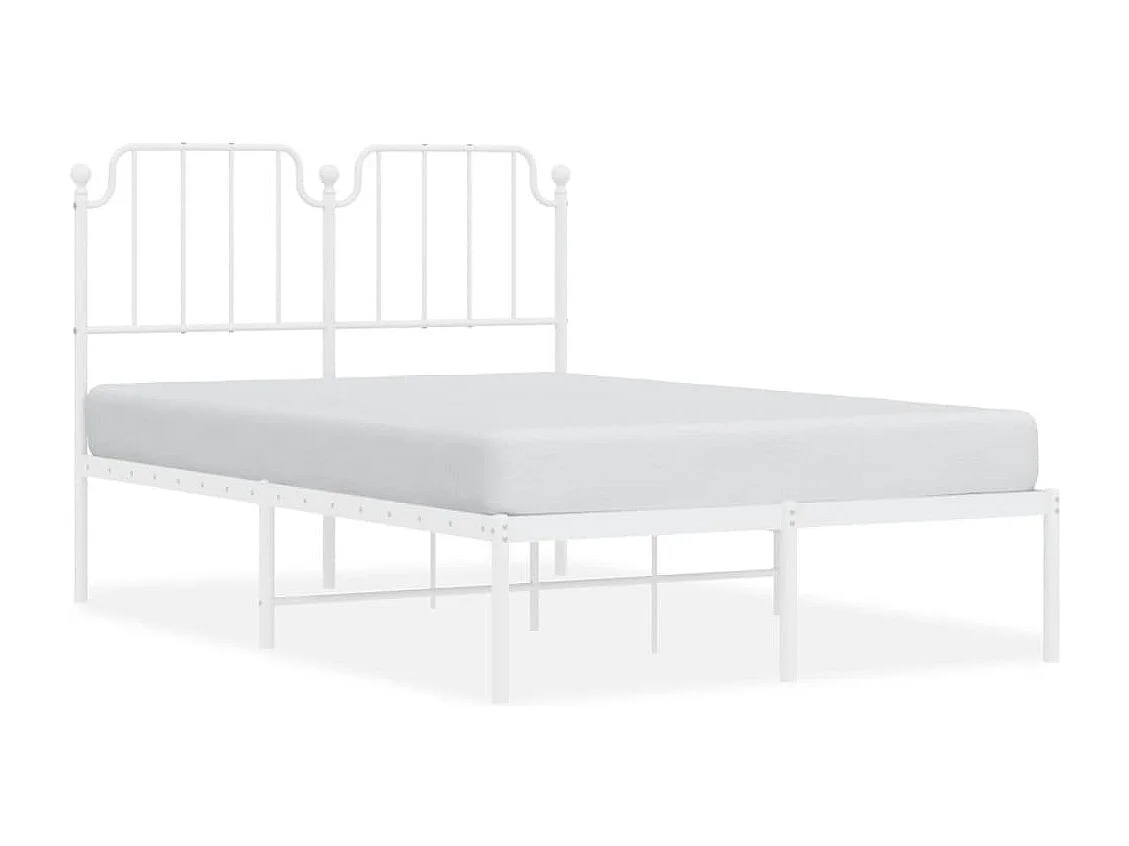 Cama com cabeceira 120x200 cm metal branco PT422803