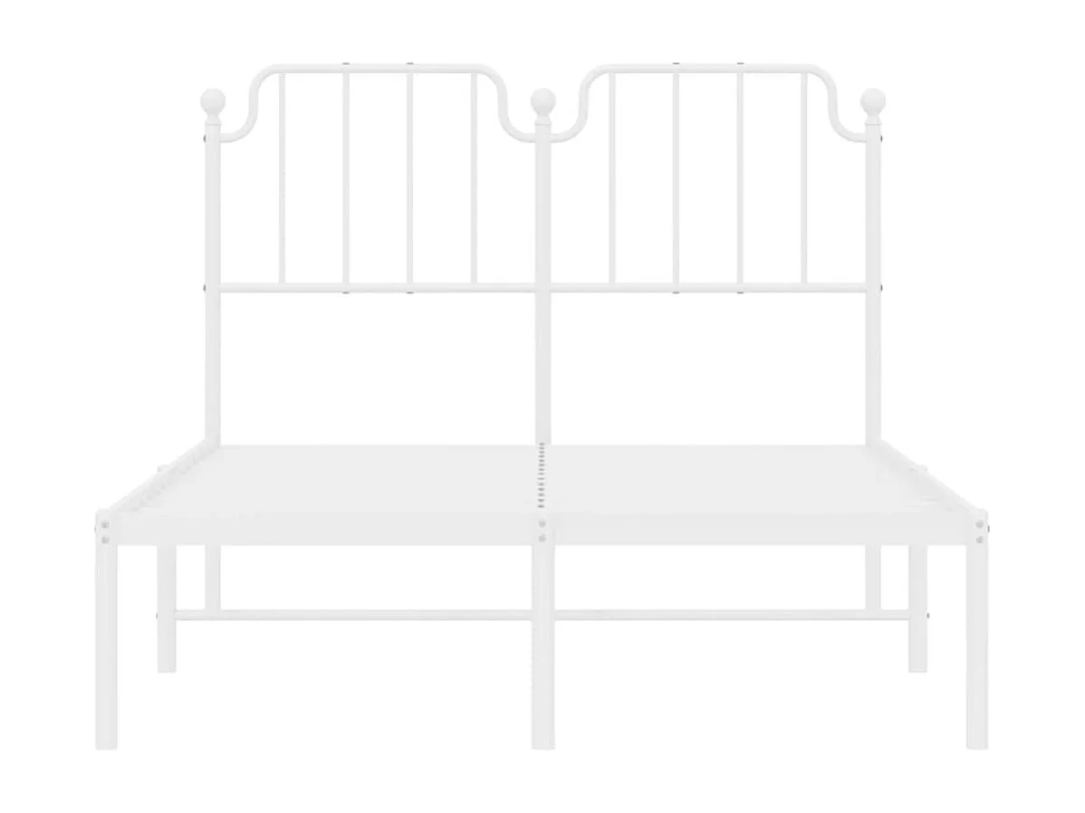 Cama com cabeceira 120x200 cm metal branco PT422803