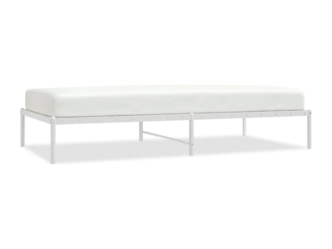 Cama 100x200 cm metal branco PT727636