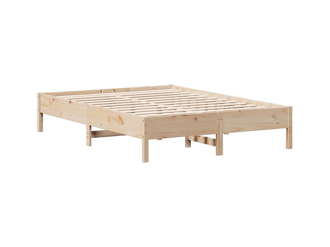 Lit-160x200 cm bois de pin massif HOQW69756