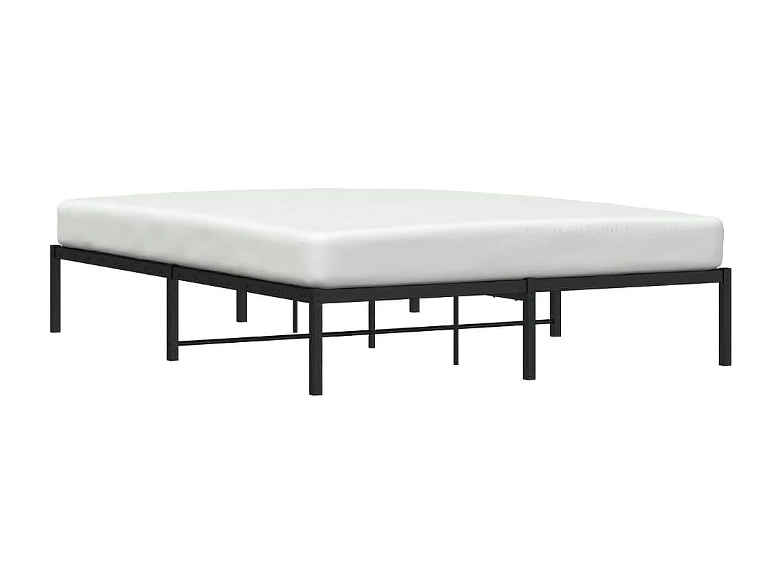 Cama metal 150x200 cm preto PT786812