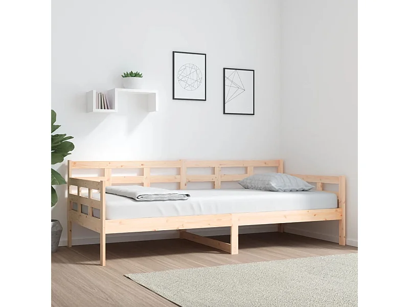 Cama -90x200 cm madera maciza de pino YOE64222