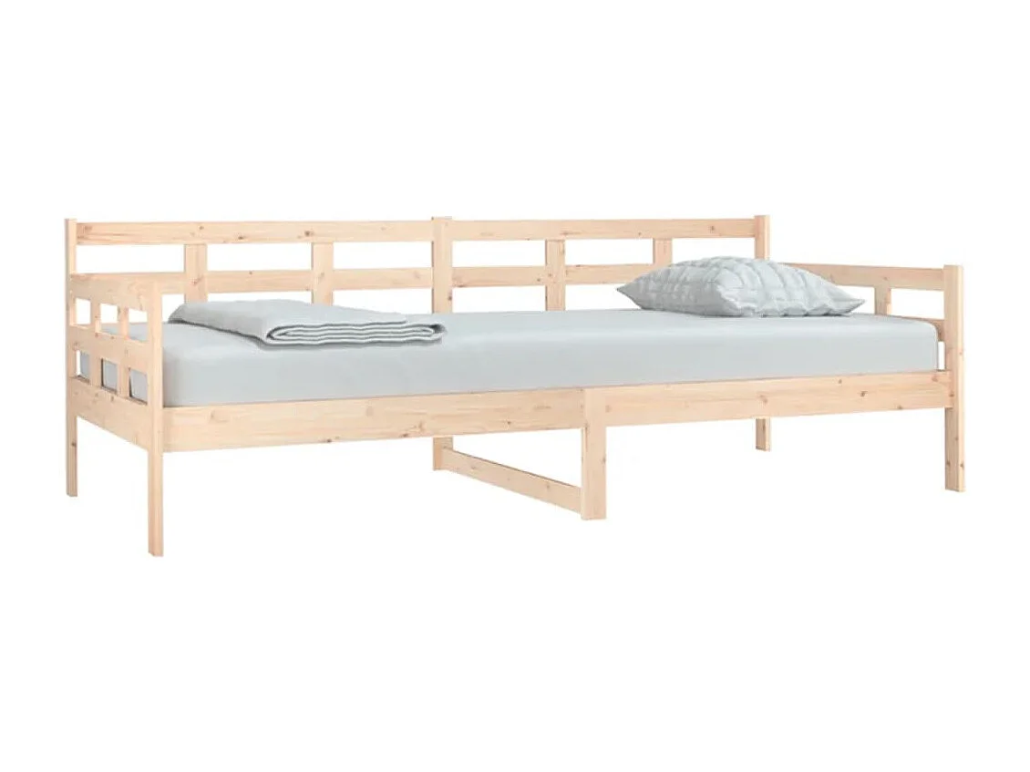 Lit-90x200 cm de jour Bois massif de pin HOQW84457