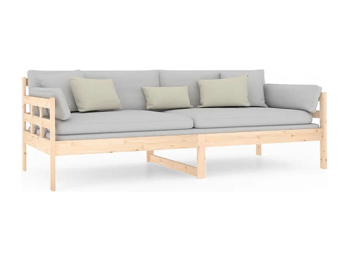 Lit-90x200 cm de jour Bois massif de pin HOQW84457