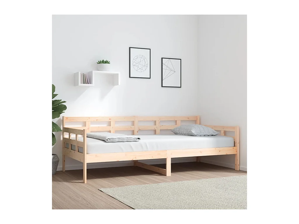 Tagesbett,Sofabett Massivholz Kiefer 90x200 cm -gkd58800