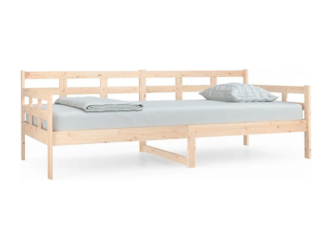 Lit-90x200 cm de jour Bois massif de pin HOQW84457