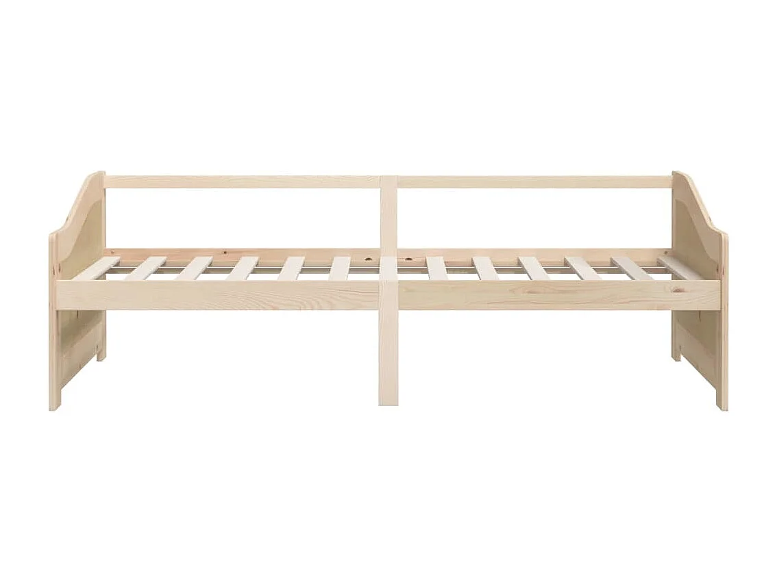 Cama de solteiro de 3 lugares 90x200 cm madeira de pinho maciça PT272847