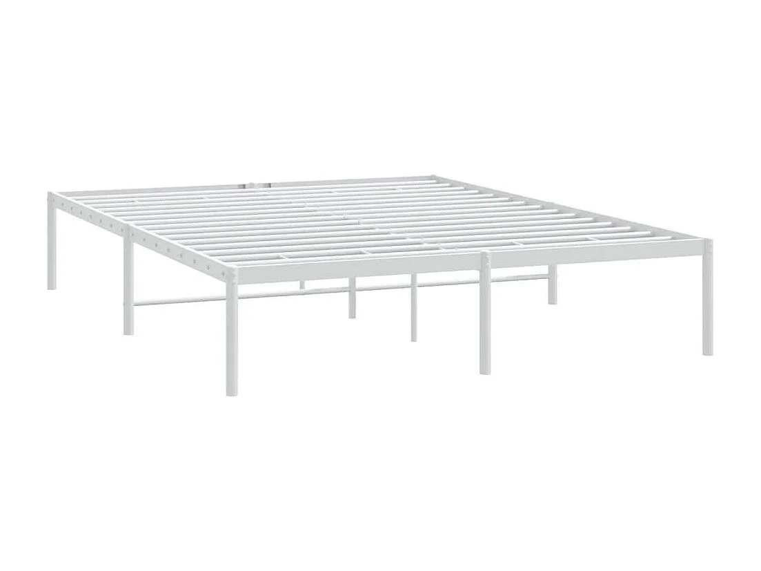 Cama -160x200 cm de metal blanca YOE18955