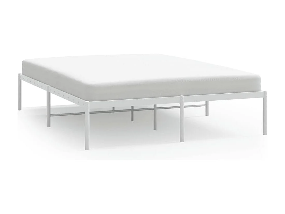 Cama 160x200 cm metal branco PT237370