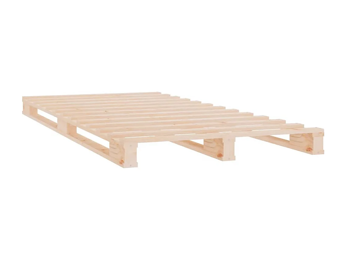 Lit-90x190 cm de palette Bois de pin massif Simple HOQW19712