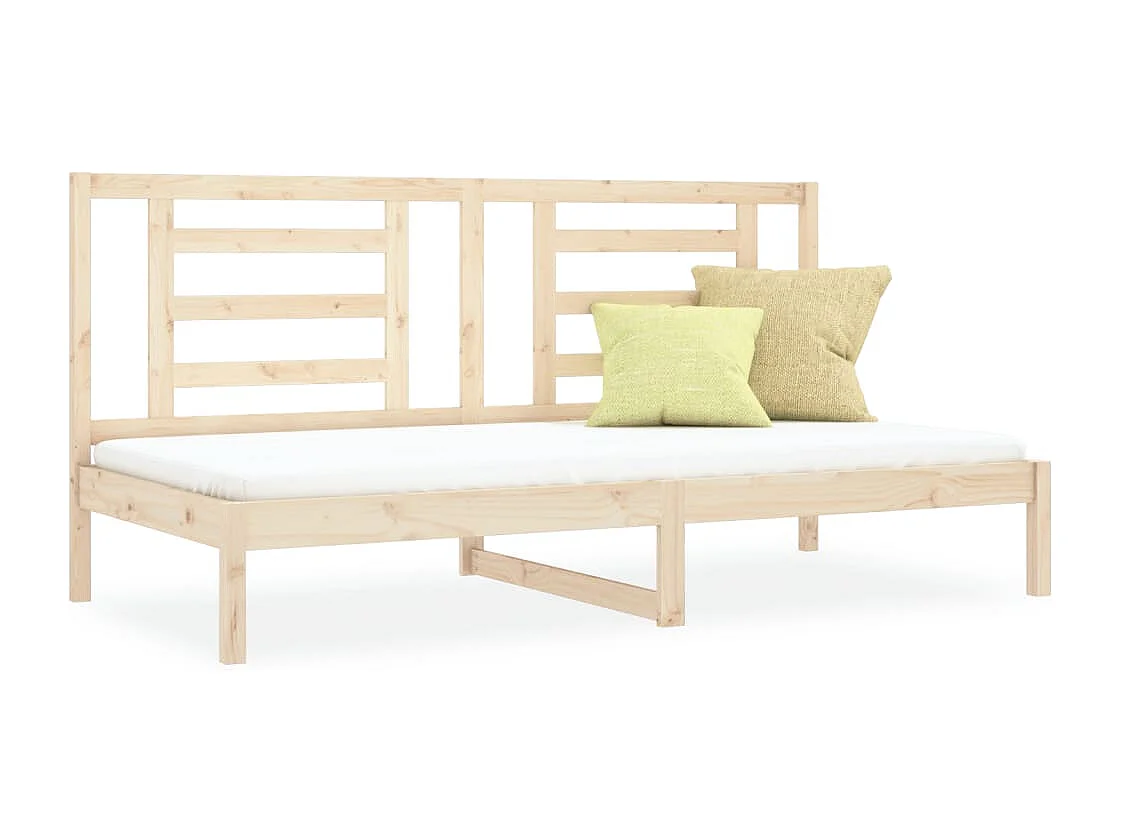 Cama -90x200 cm madera maciza de pino YOE74296