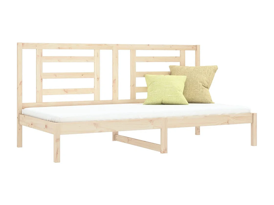 Cama -90x200 cm madera maciza de pino YOE74296