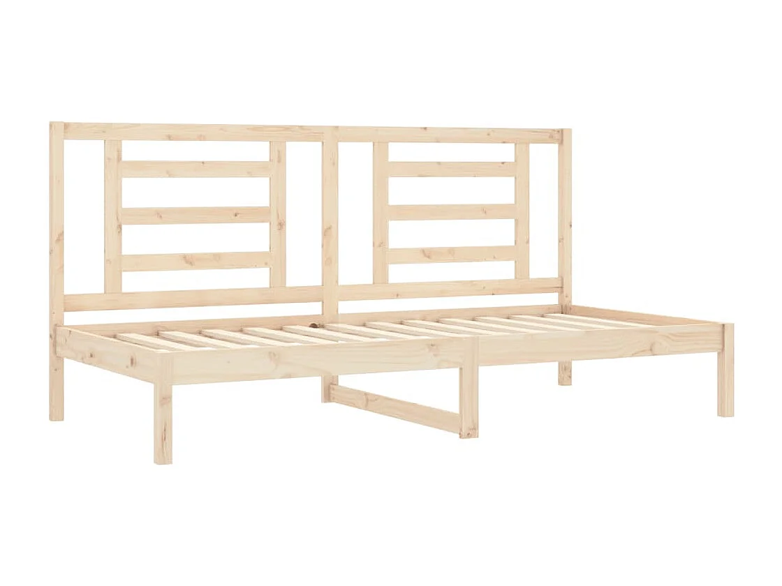 Sofá-cama sem colchão 90x200 cm madeira de pinho maciça PT716062