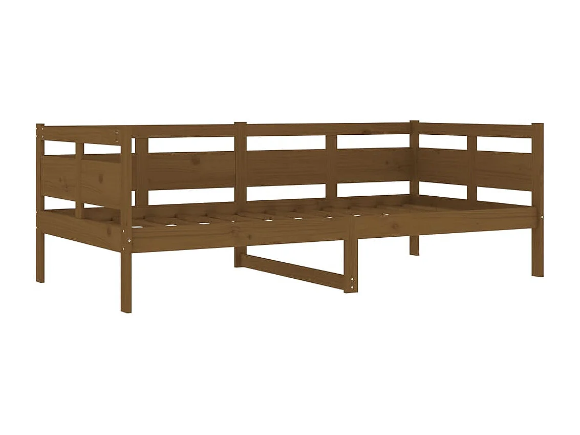 Tagesbett,Sofabett Honigbraun Massivholz Kiefer 90x190 cm -gkd31421