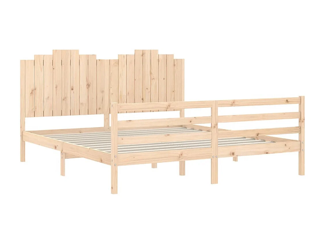 Cama Super King Size com cabeceira madeira maciça PT978614