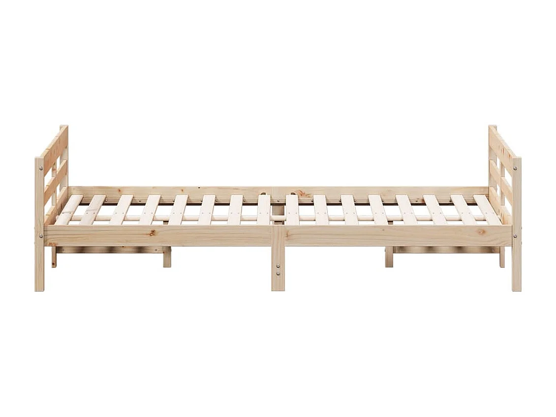 Cama com cabeceira 120x200 cm pinho maciço PT769565