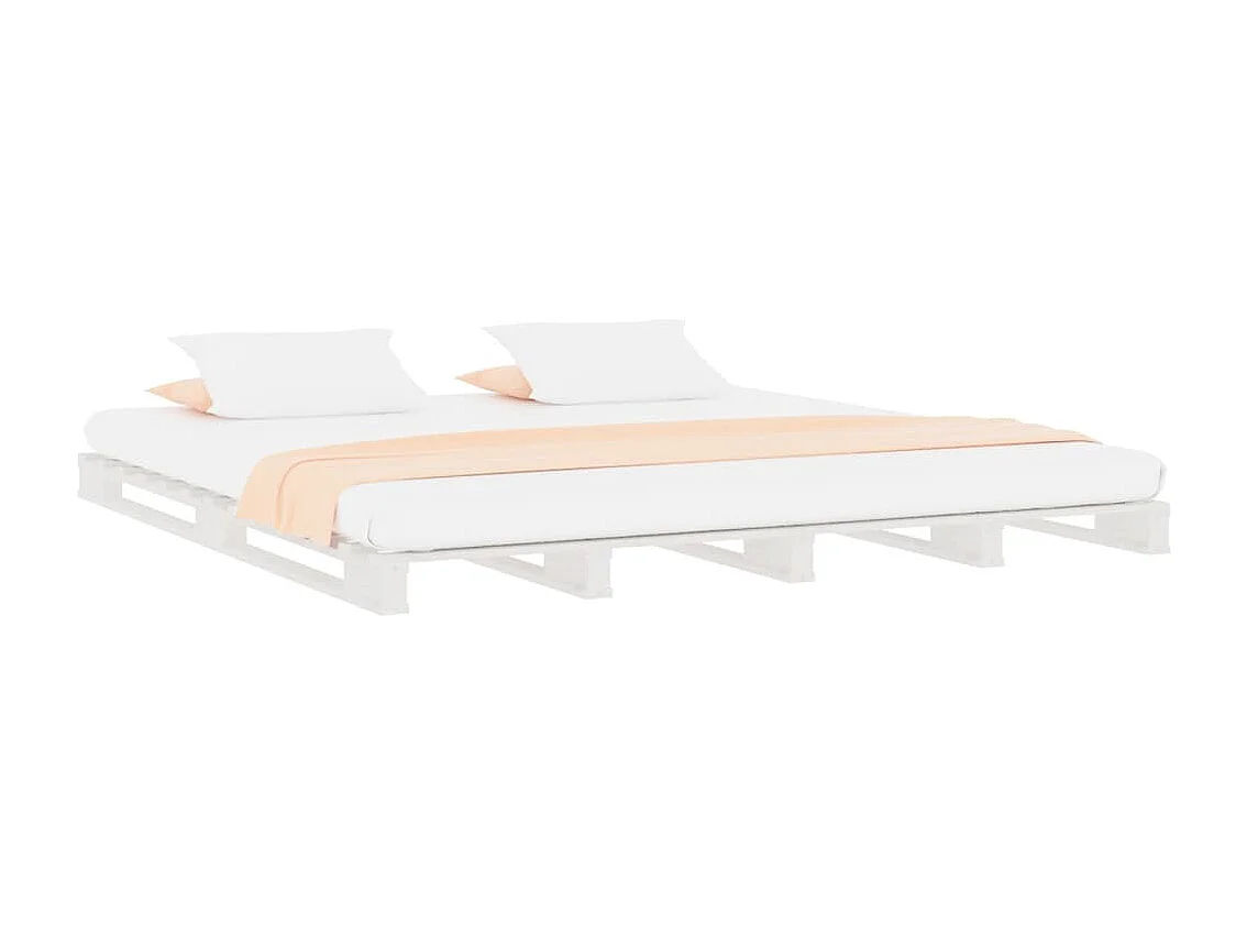 Lit-120x200 cm de palette blanc bois de pin massif HOQW72244