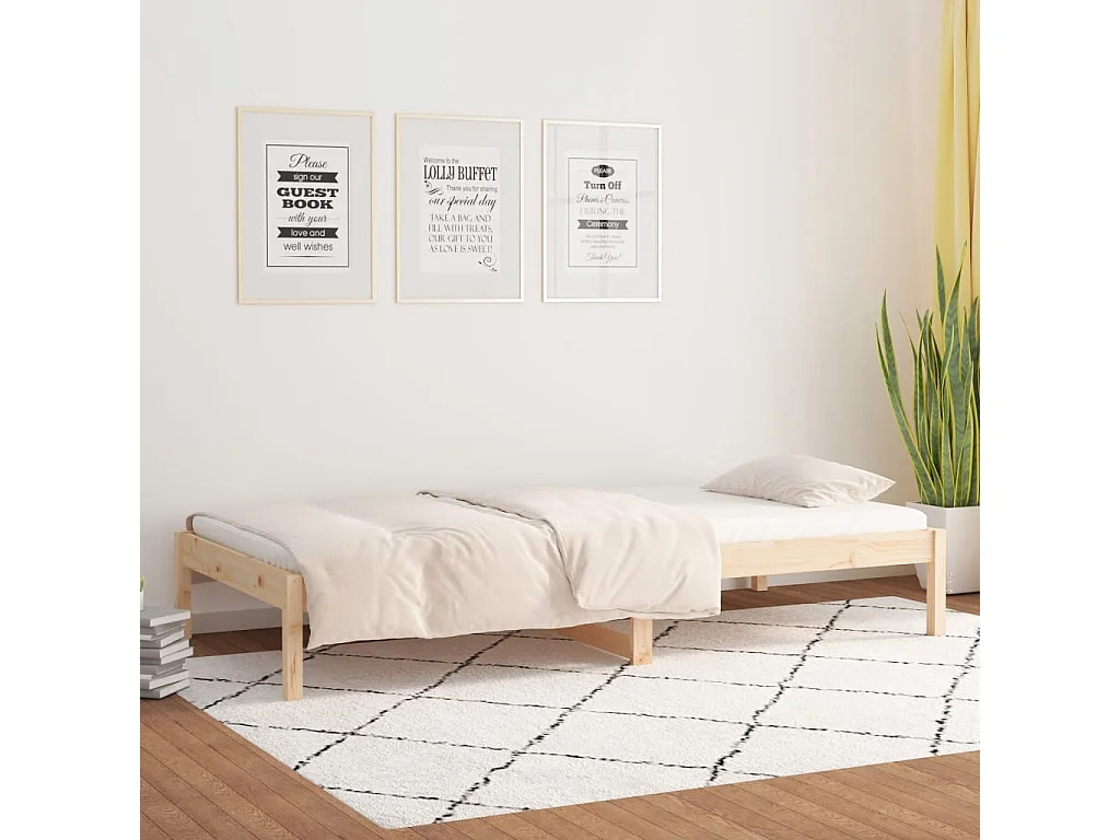 Tagesbett,Sofabett 80x200 cm Massivholz Kiefer -gkd98887