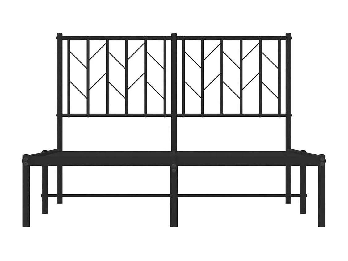 Cama com cabeceira 120x200 cm metal preto PT962335