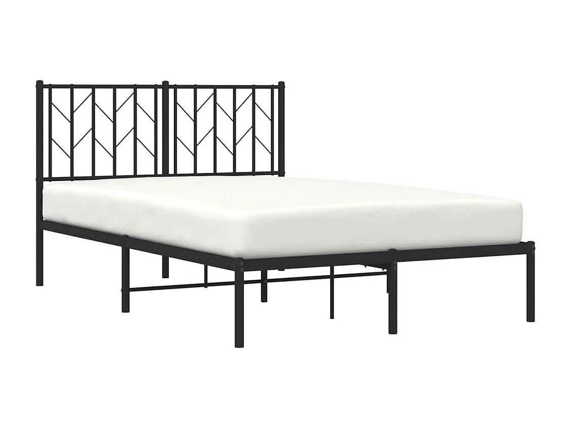 Cama -120x200 cm con cabecero metal negro YOE60494
