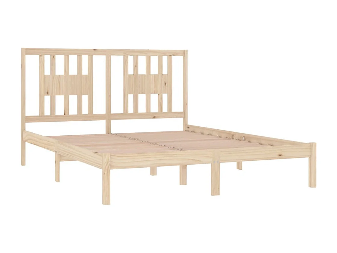 Cama -160x200 cm de madera maciza de pino YOE32086