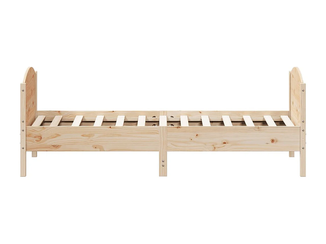 Cama com cabeceira 100x200cm pinho maciço PT555591