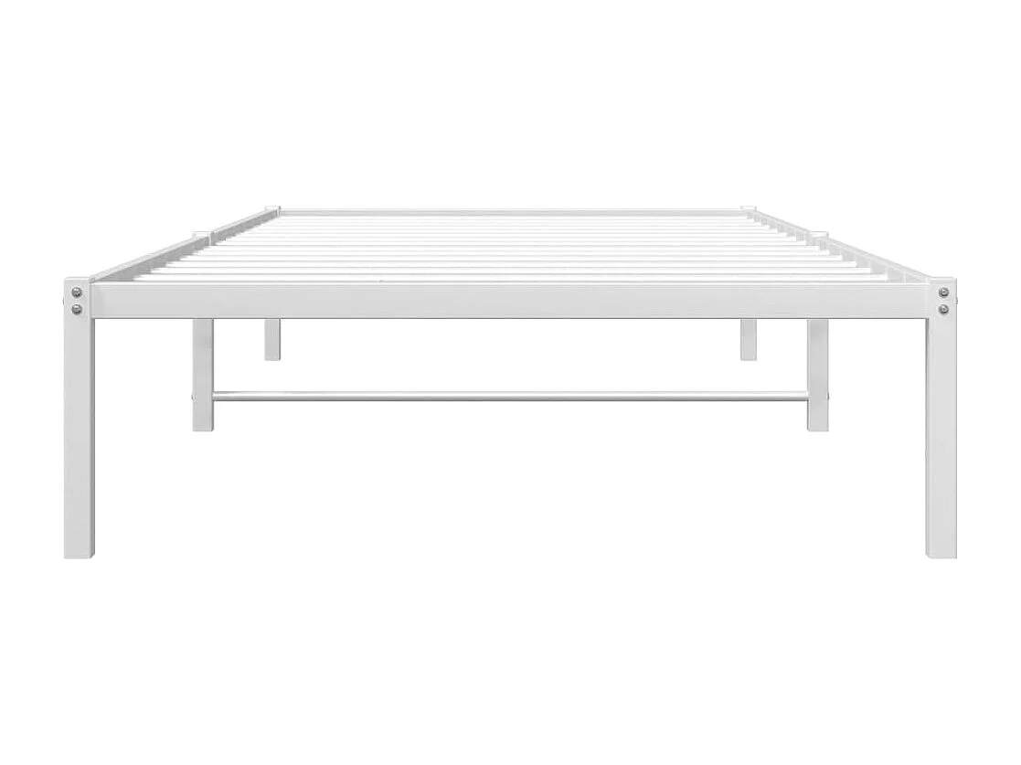 Lit-100x200 cm métal blanc HOQW57901