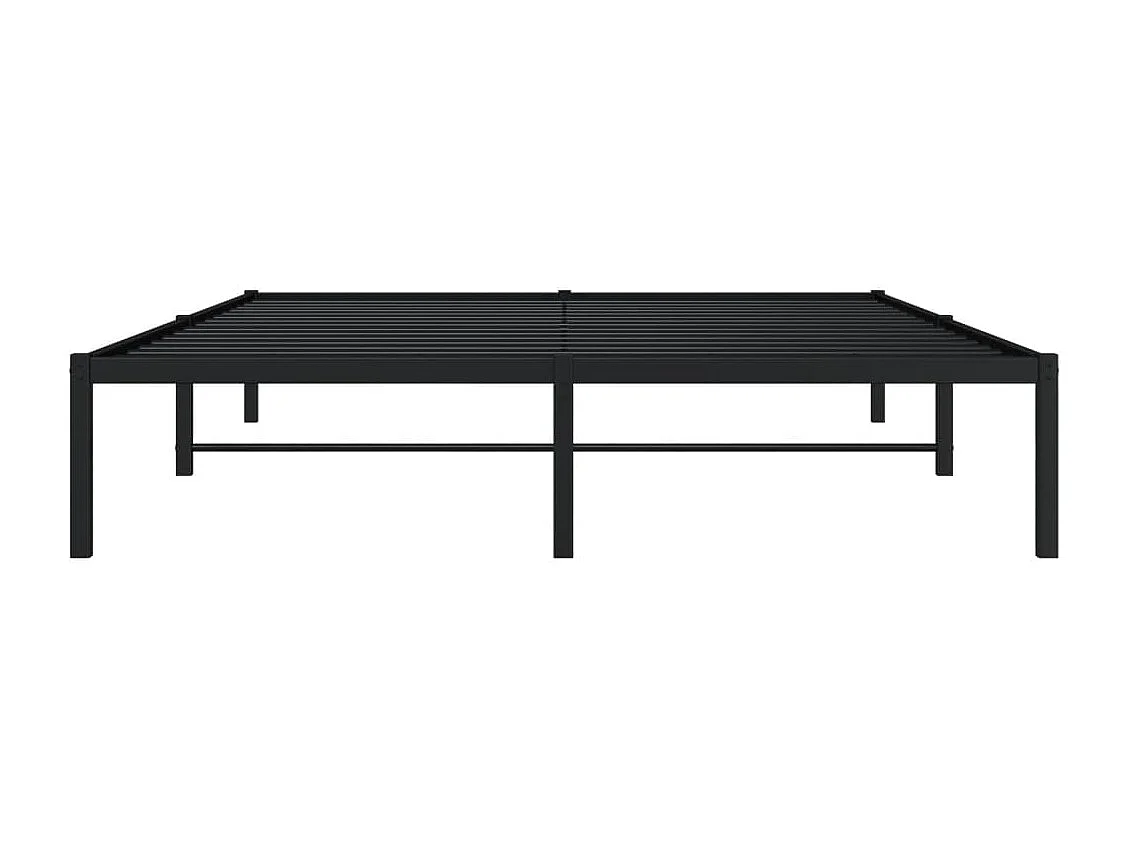 Lit-160x200 cm métal noir HOQW50292