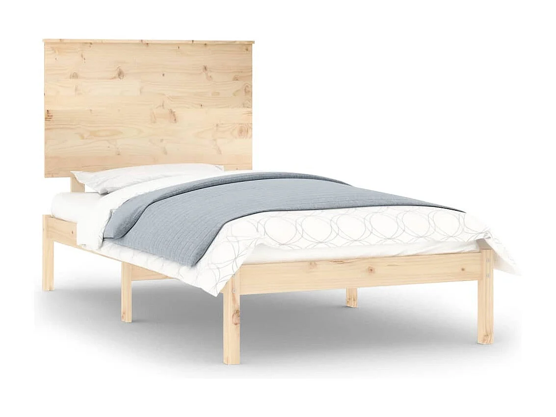 Lit-100x200 cm Bois de pin massif HOQW98190