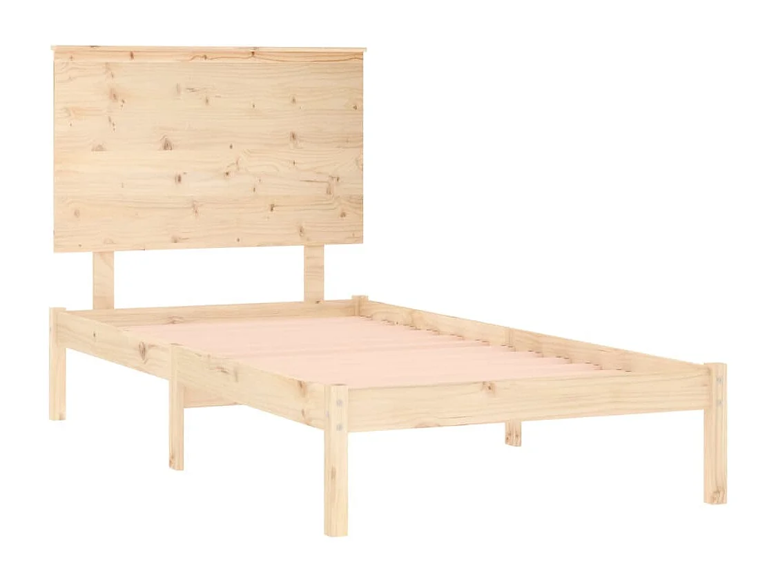 Lit-100x200 cm Bois de pin massif HOQW98190